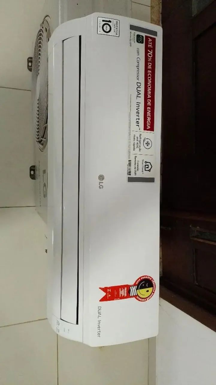 Ar Condicionado LG dual inverter 9 mil btus novo praticamente com WiFi. 2 mil instalado  - Foto 4