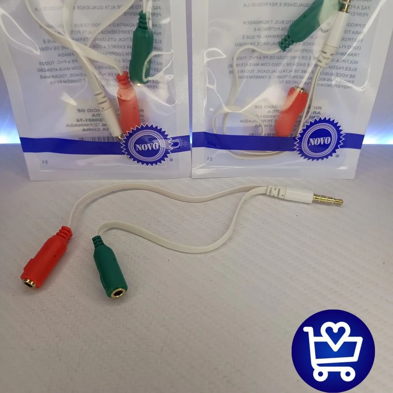 Cabo P2 para P2 - 3 Pinos - 3 Metros - R$ 9,90 - Foto 2