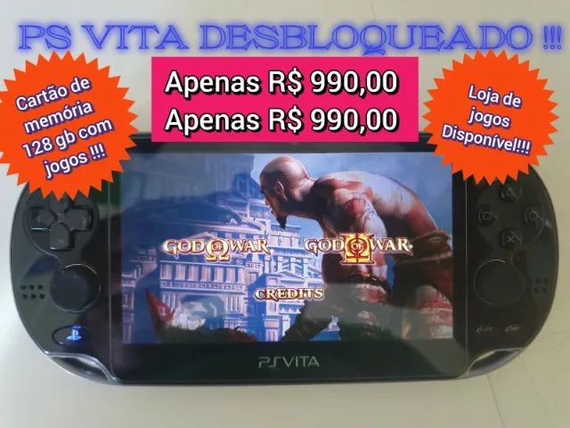 PS VITA DESBLOQUEADO COM CAIXA