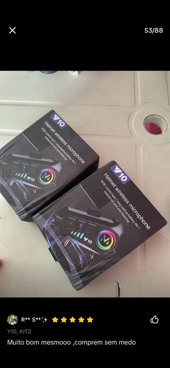 Intercomunicador Bluetooth V10 para Capacete de Moto ?