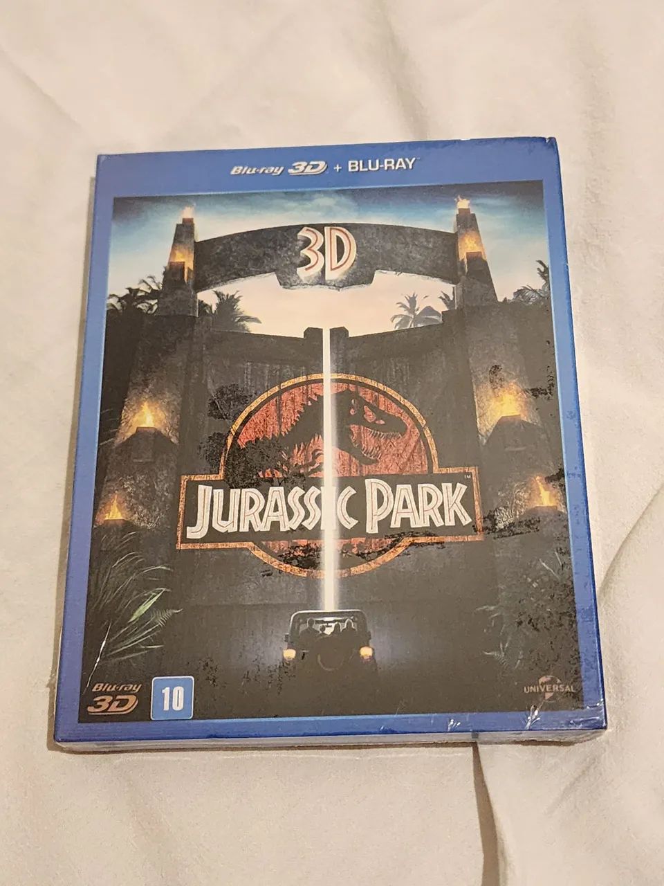 Box Blu Ray 3D 2d Jurassic Park 2 discos com luva lacrado 