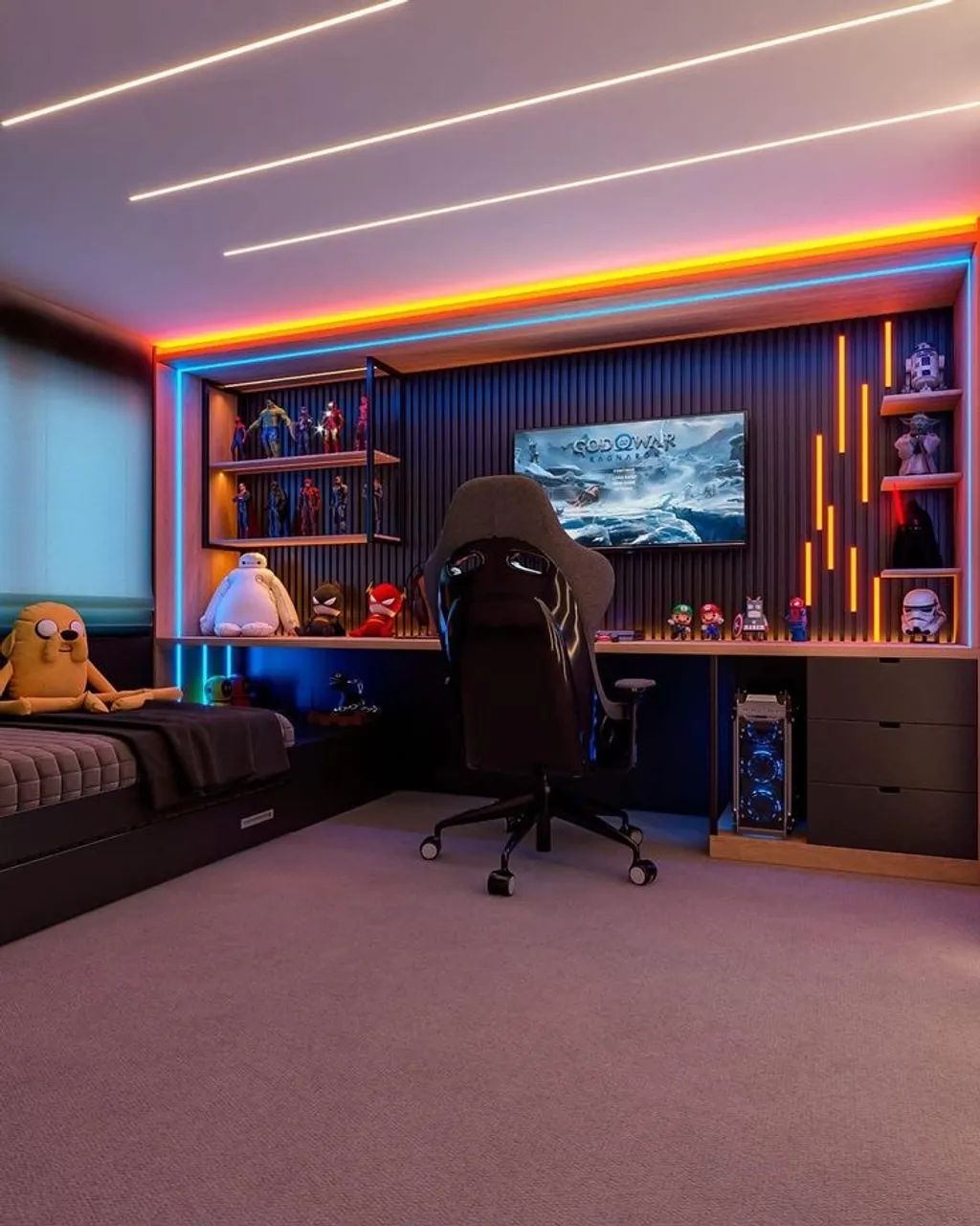 Mesa setup gamer móveis Planejados 