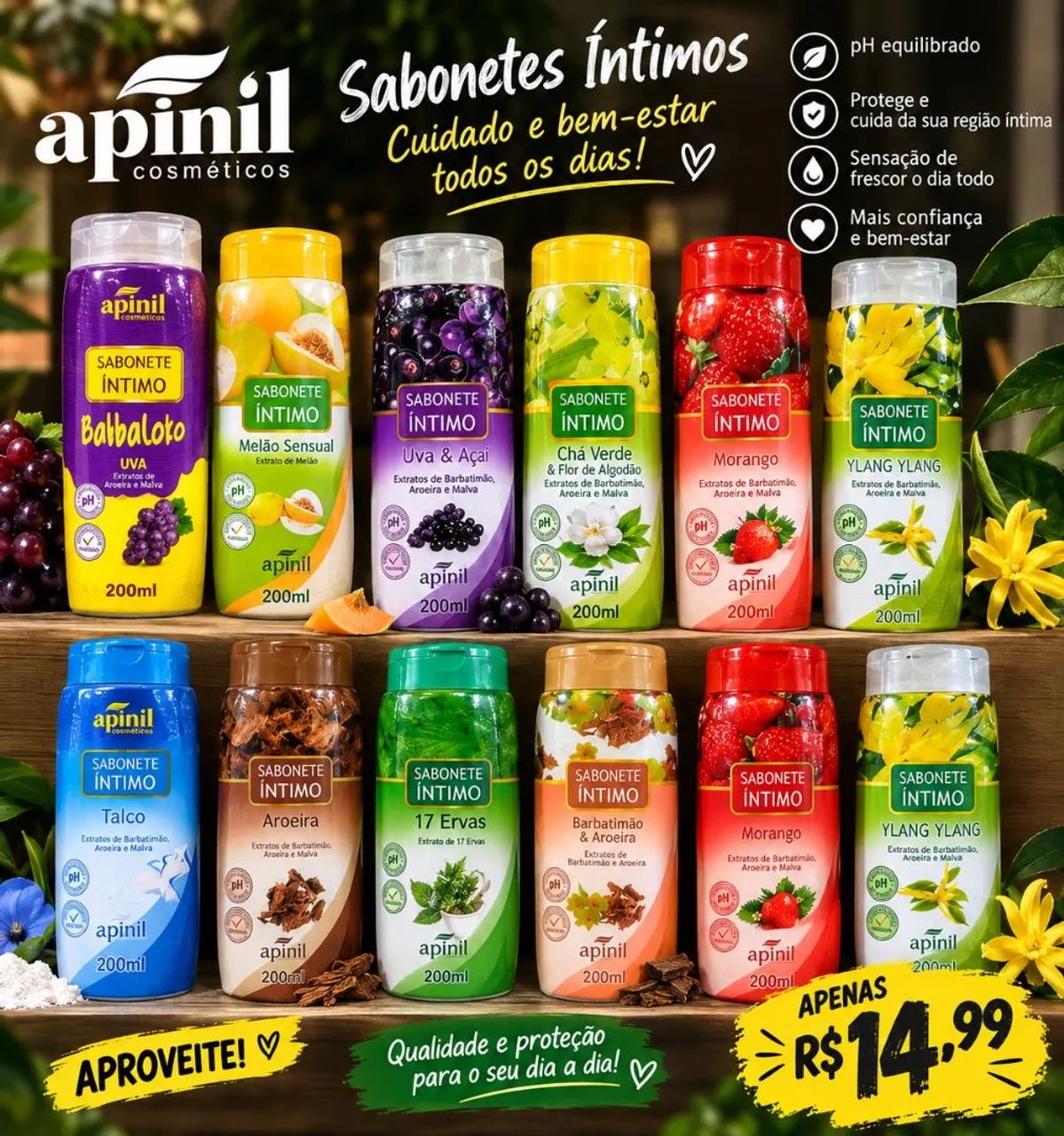 Sabonetes íntimos 