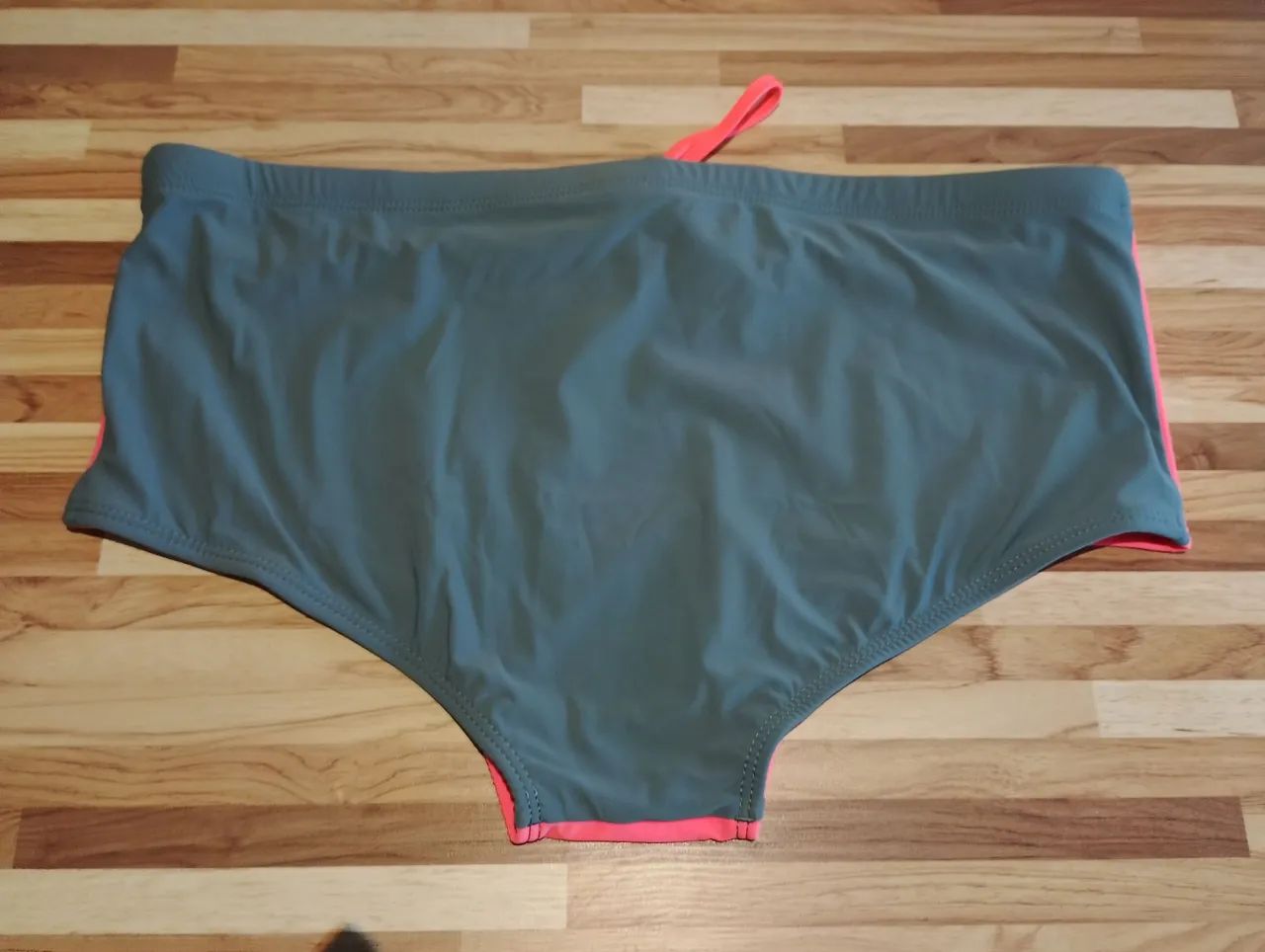 Sunga Adidas Laranja Neon e Cinza - Tam G  - Foto 2