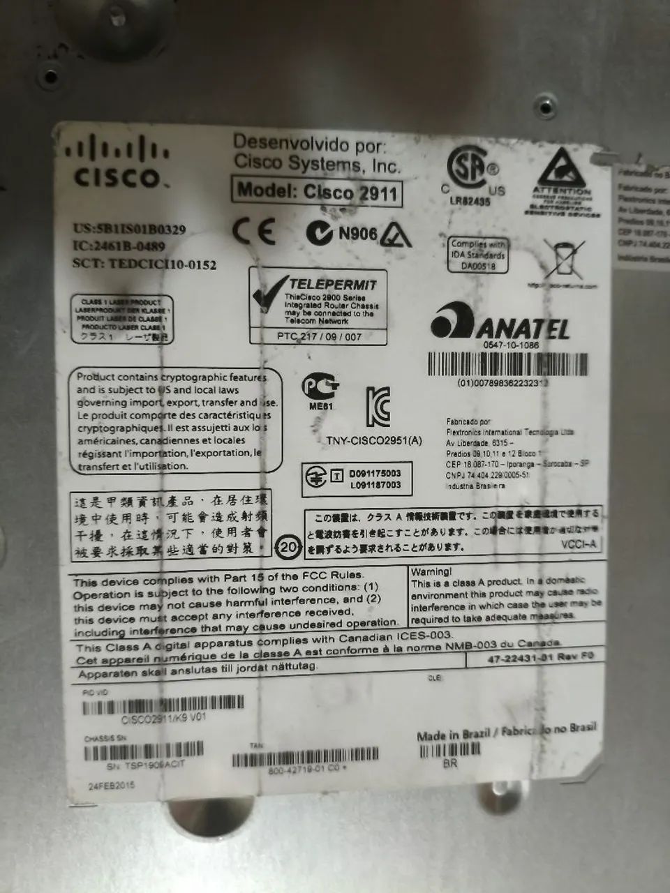 Roteador Cisco 2900 series  - Foto 3