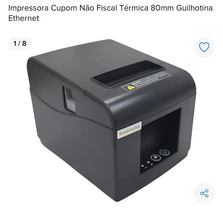 Impressora térmica guilhotina nova 