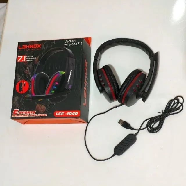 Fone Gamer Usb Lehmox Para Pc Ps3 Ps4