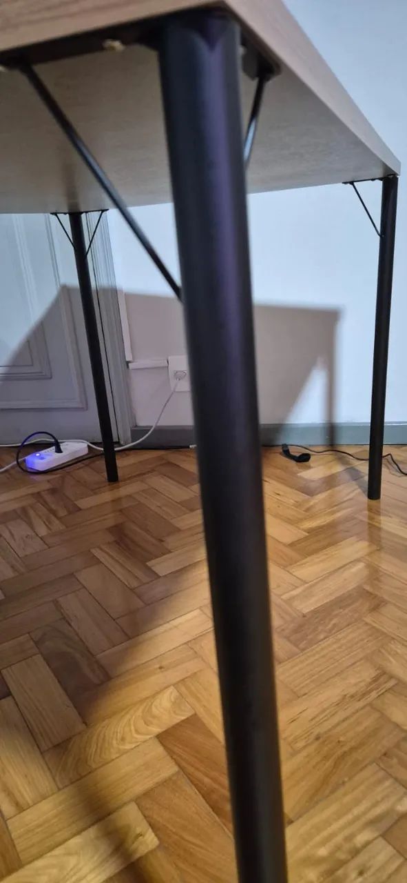 Mesa de Jantar Retangular 1,2m 1586 Carraro Freijó/Preto - Foto 3