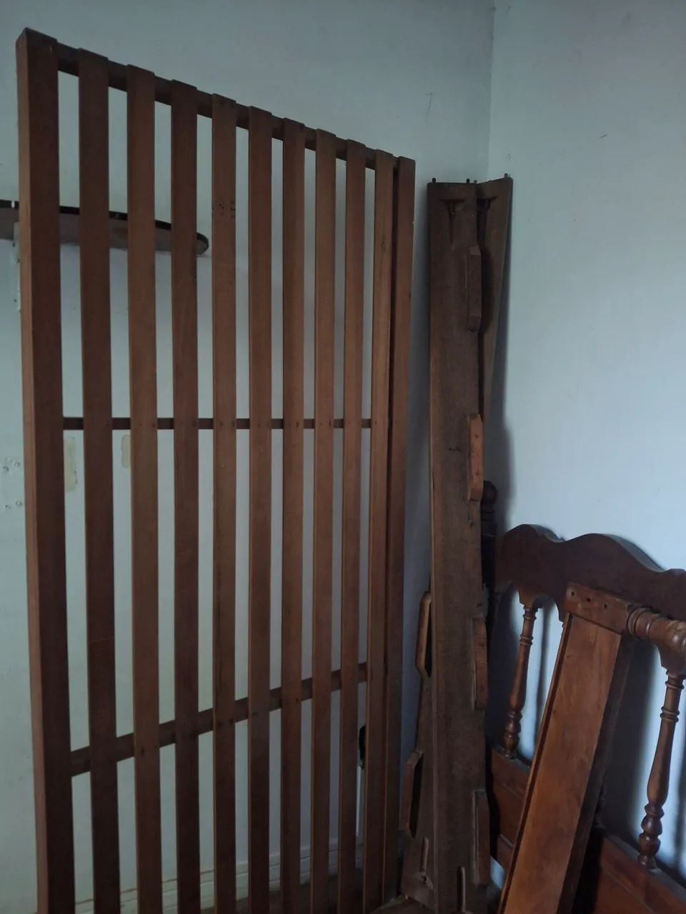 Cama de solteiro de madeira - Foto 4