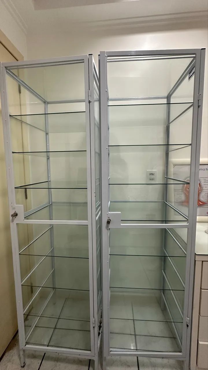 2 armários de vidro altos  - Foto 3