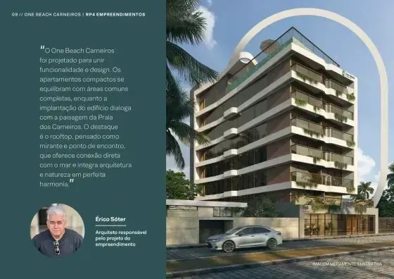 TAMANDARÉ - Studio com 20 m² a 100 m da praia de Campas com lazer completo - Foto 3