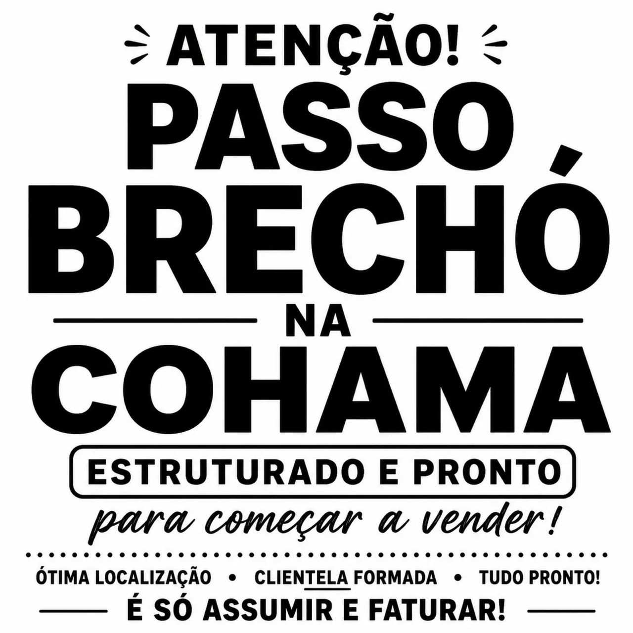 Brechó estruturado tipo boutique 