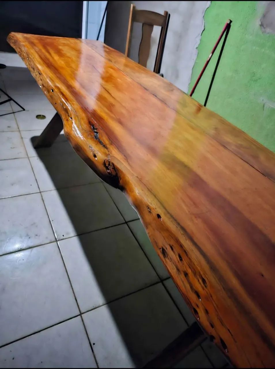 Mesa de madeira sucupira - Foto 4
