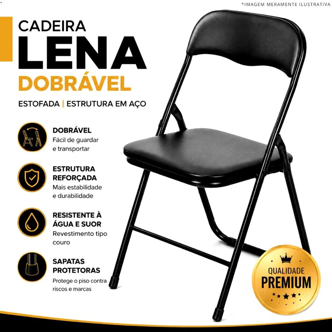 Cadeira dobravel almofadada - Foto 2