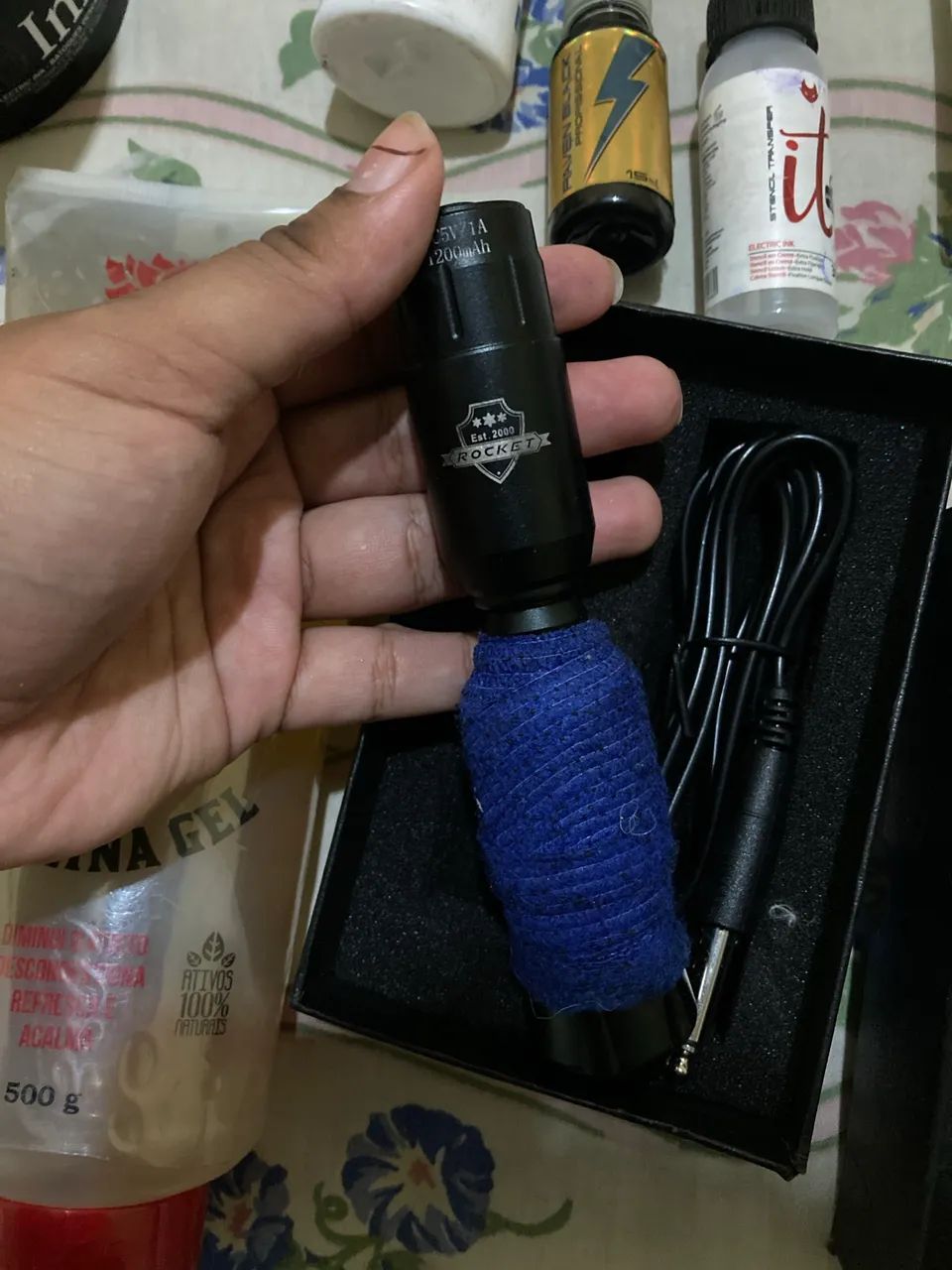 Kit + máquina de tatuagem 