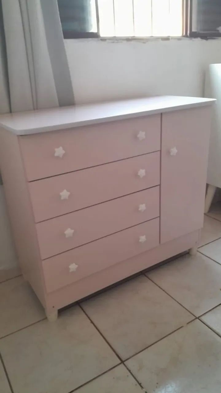 mais vendida do momento linda comoda com gaveta infantil nova pronta entrega - Foto 3