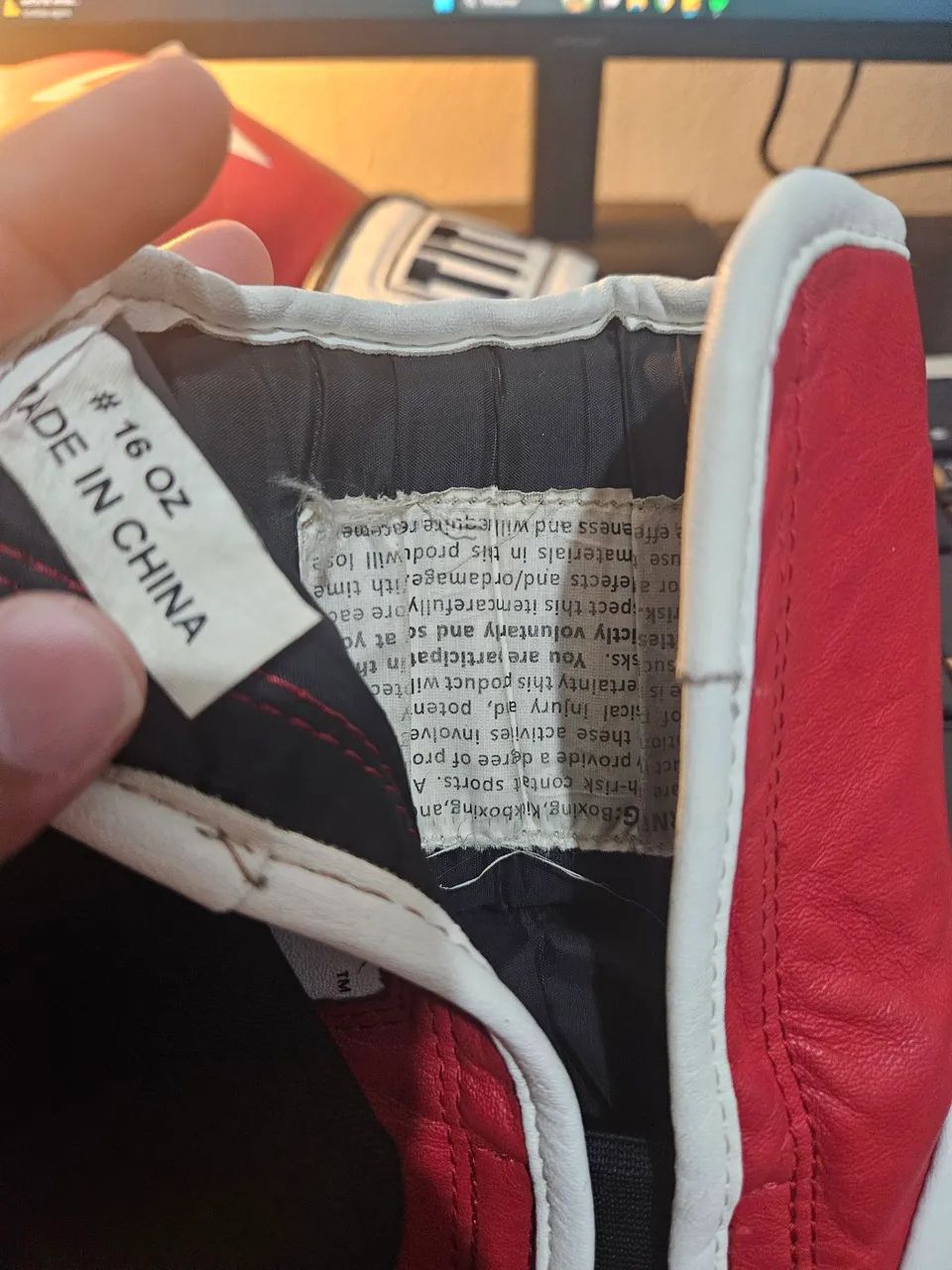 Luvas de boxe Title Gel 16 oz - couro legítimo  - Foto 4