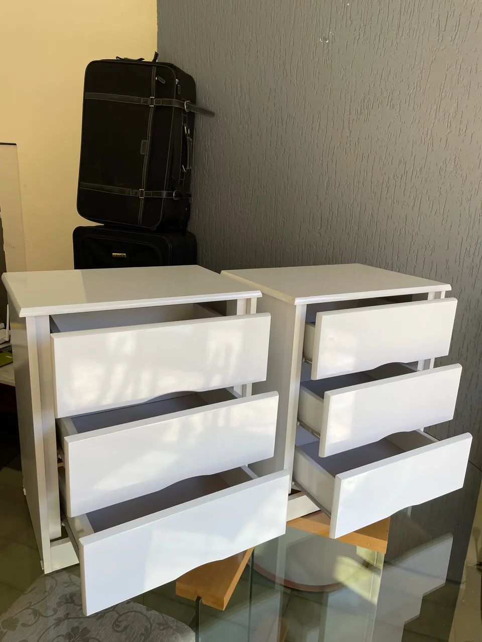 Jogo de Criado Mudo Branco em Mdf  - Foto 2
