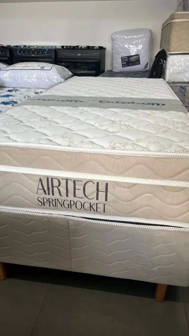 CAMA SOLTEIRO ORTOBOM MOLAS ENSACADAS 