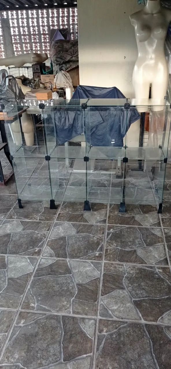 estante de vidro expositor 