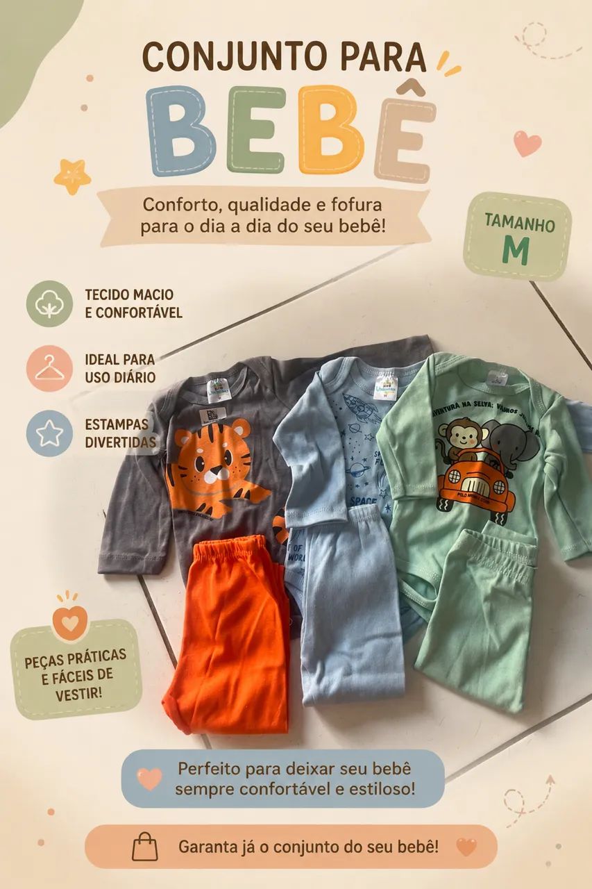 CONJUNTO PARA BEBÊ 