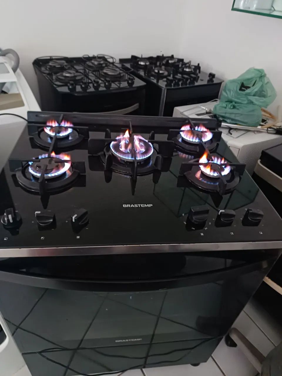 Fogão automático total tripla chama 