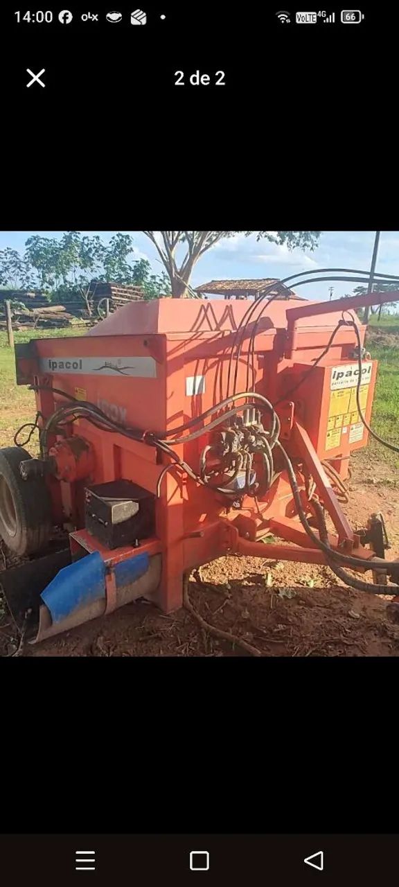 Vendo vagão com misturador e balança