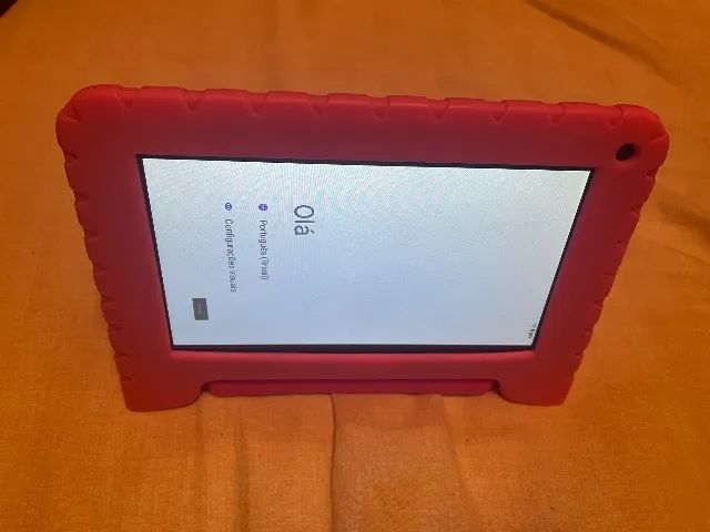 Tablet Multilaser infantil capa rosa - Foto 4