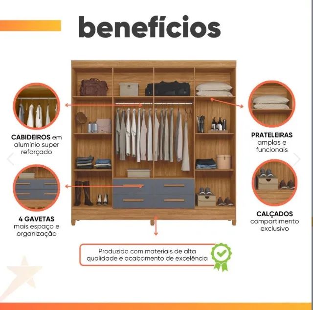 Guarda roupa de casal - Foto 3