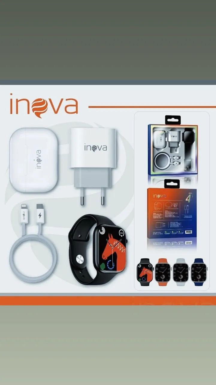 Kit perfeito Smartwatch + fone  - Foto 4