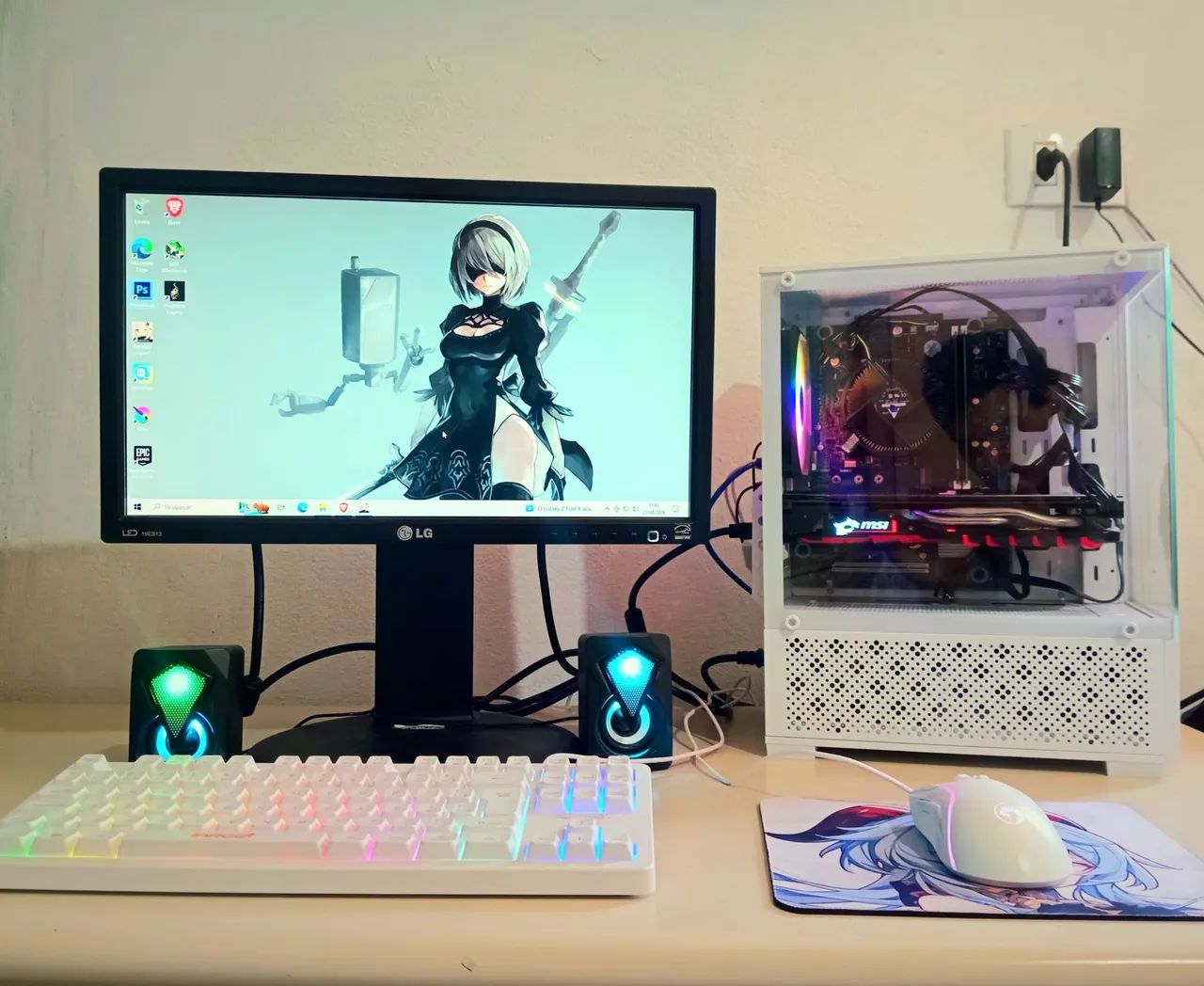 Pc Gamer Completo - RX 580 + I5 7th + 12Gb