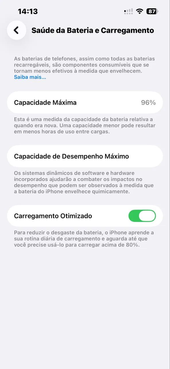 iPhone 13 128GB Bateria 96% 
