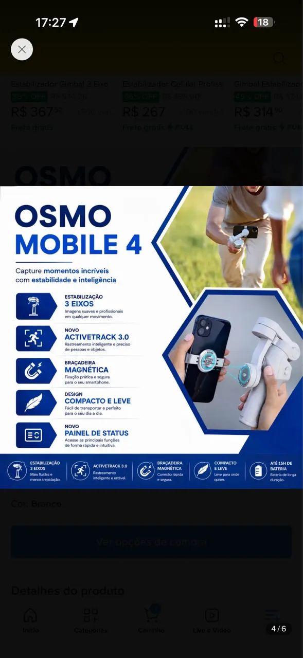 Gimbal DJI SE MÓBILE 4 - Foto 2