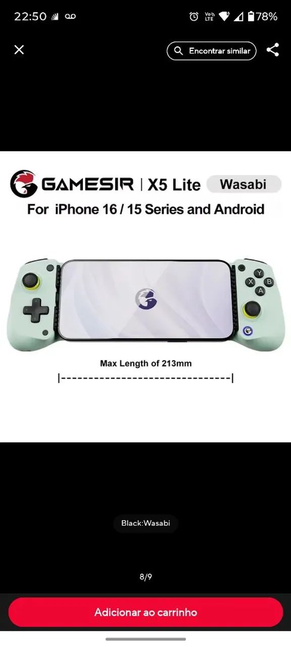 GameSir X5 Lite cor Wasabi
