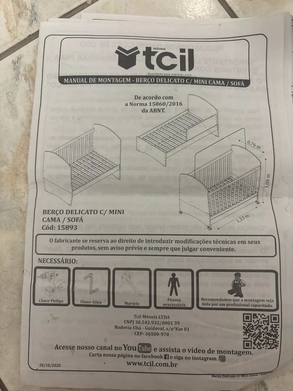 Berço delicato com mini cama / sofá  - Foto 4