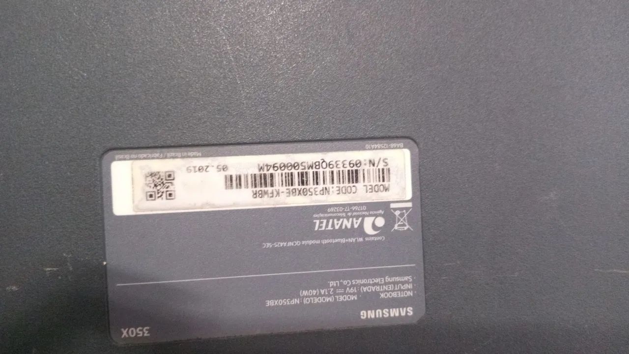 Vendo notebook Samsung ele só presta ligado na fonte ? - Foto 2