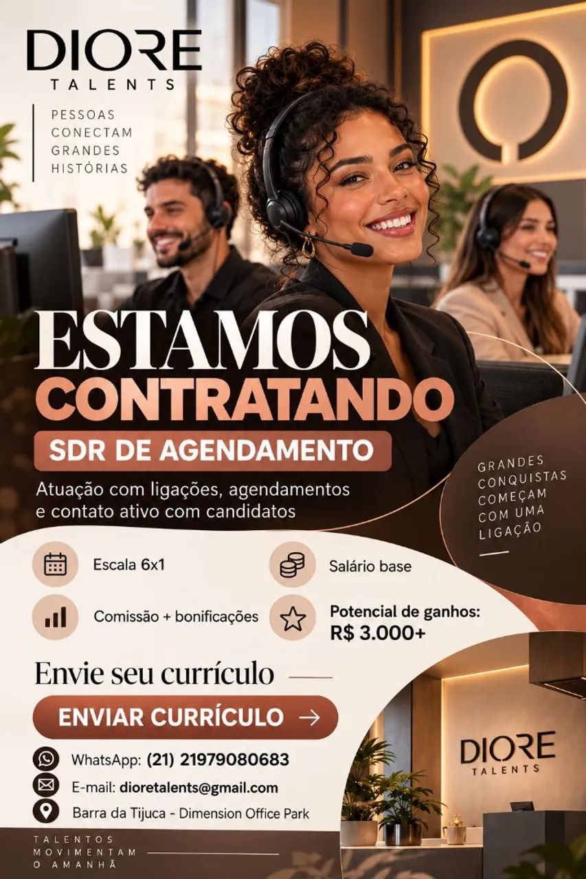 VAGA DE ATENDIMENTO/ SDR