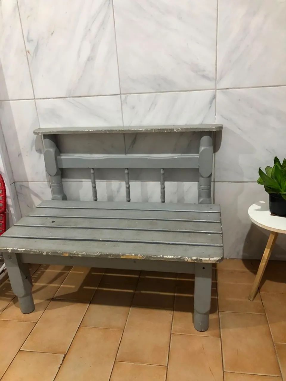 Dois bancos de madeira pura  - Foto 4