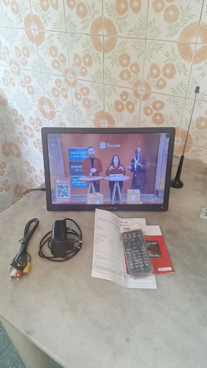 Tv portátil 14 polegadas HD 