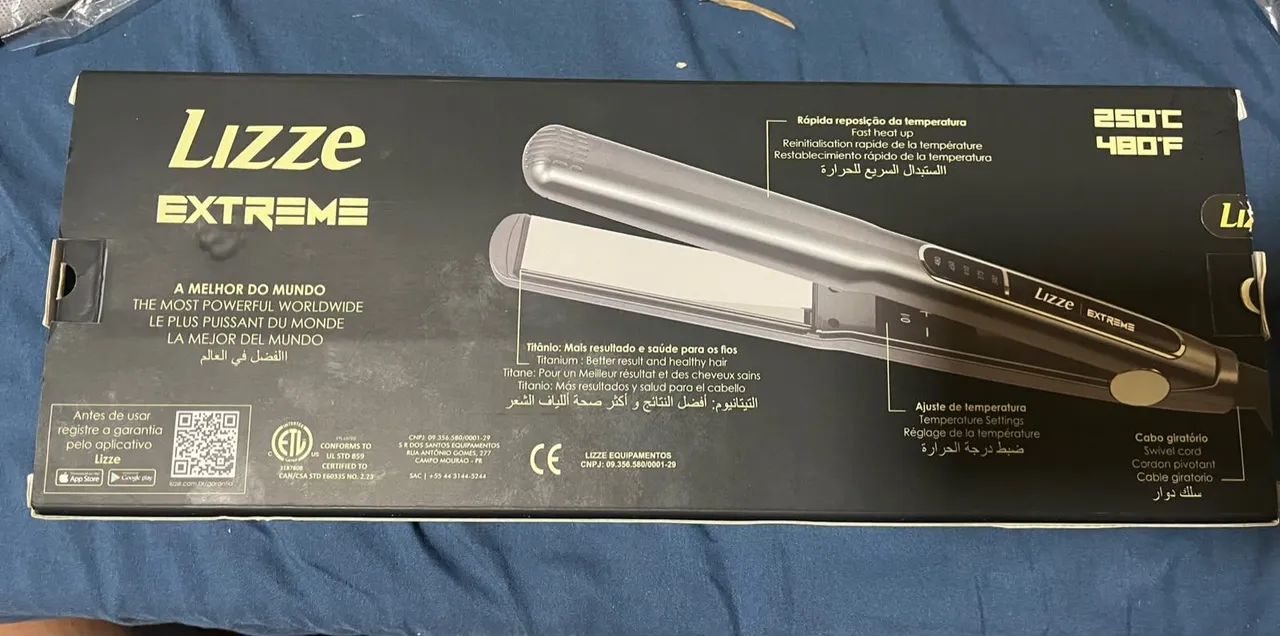 Prancha pra cabelo marca lizze extreme 