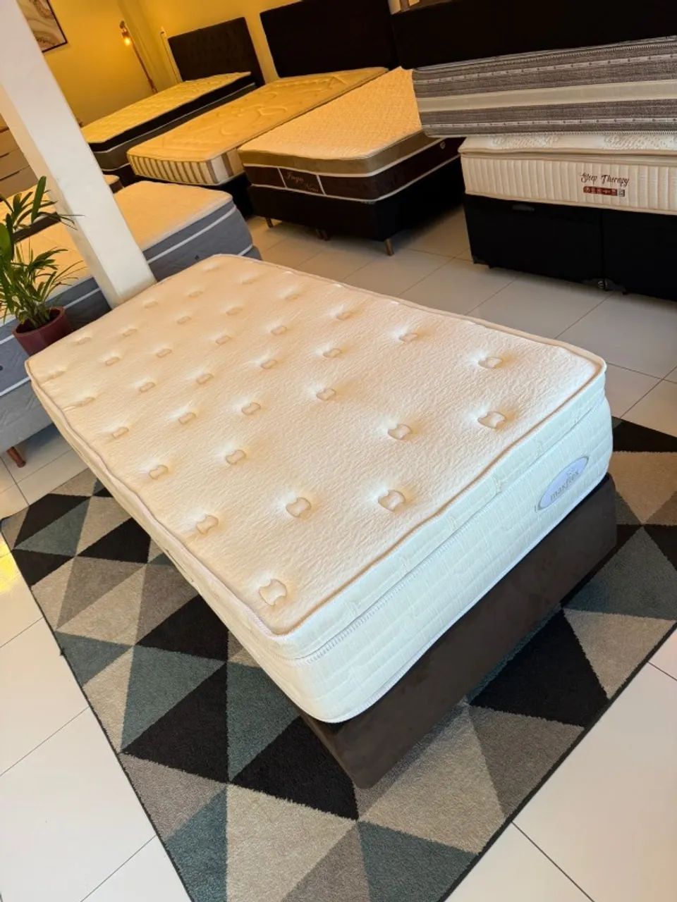 Cama box Solteiro MAXFLEX COM COLCHÃO - Entrego!  - Foto 3