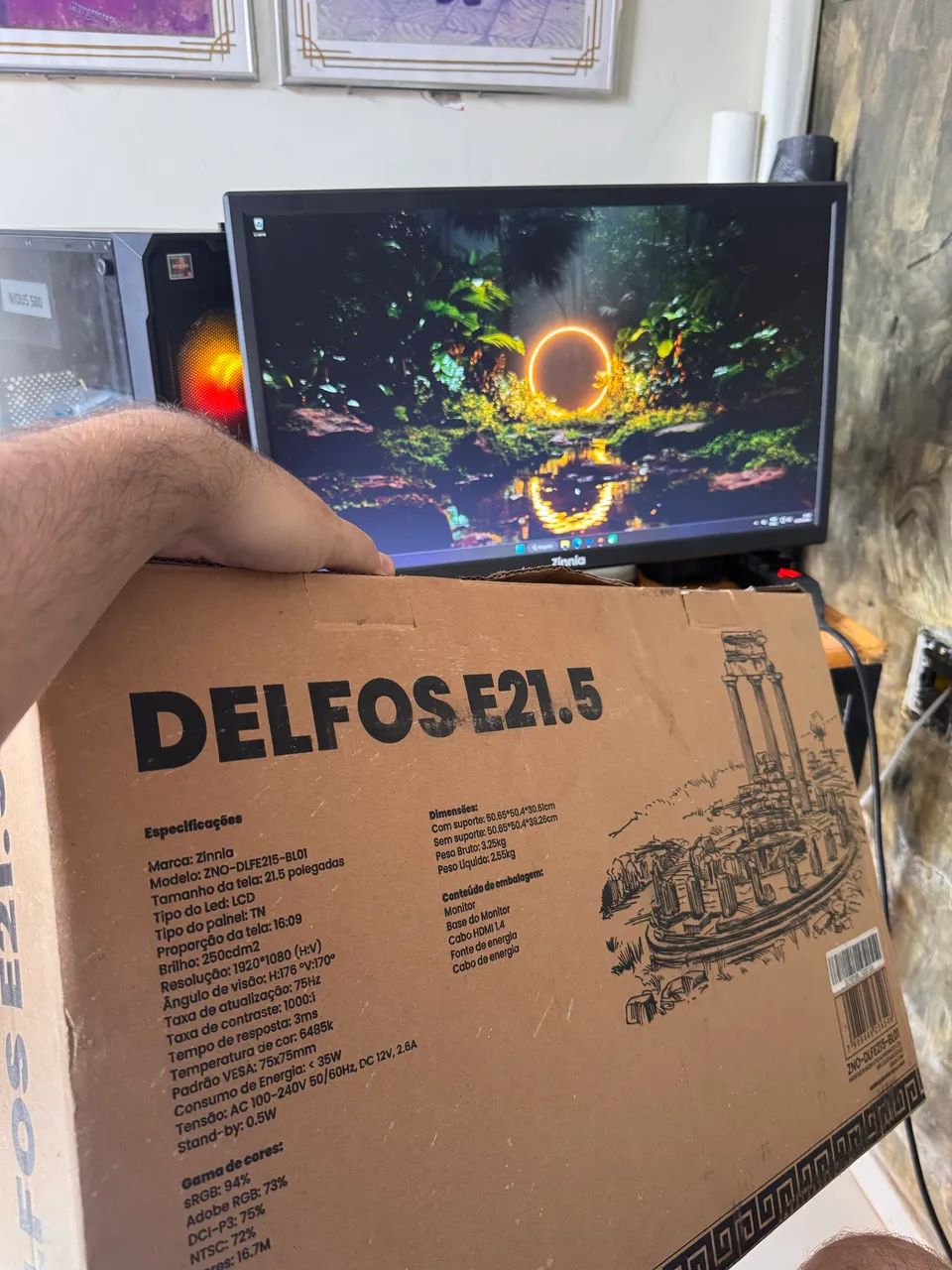 Monitor Zinnia Delfos E21.5 Full HD
