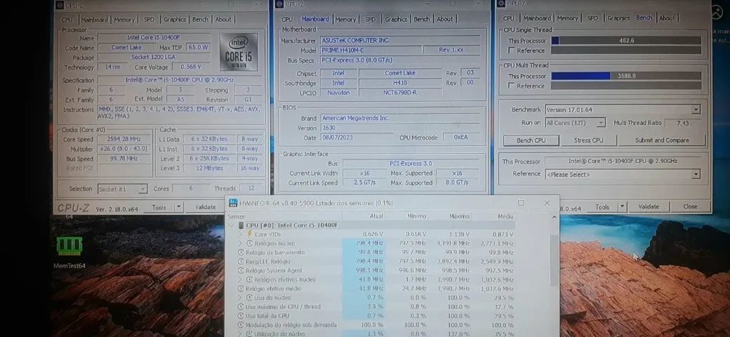 Computador i5-10400F + H410M-E PRIME - Foto 2