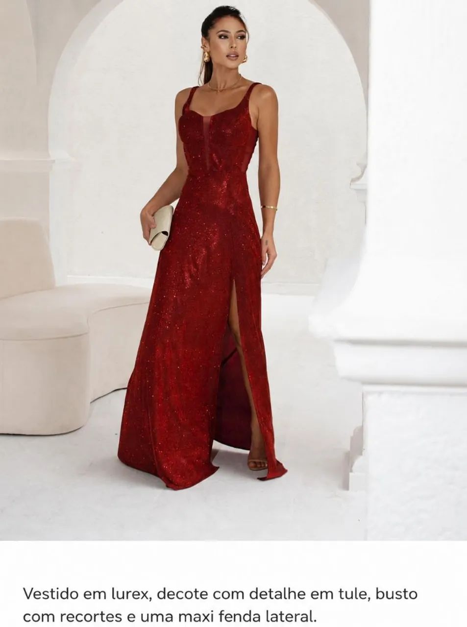 Vestido Marsala para Madrinha/Formatura