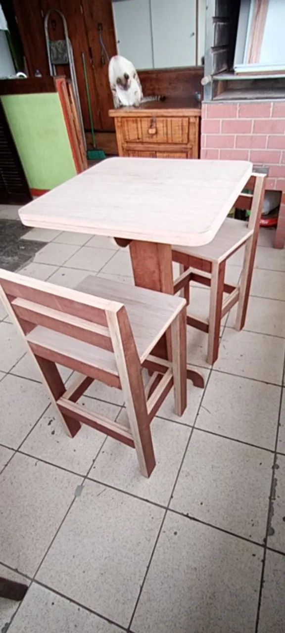 Mesa e duas cadeiras estilo Bistrô  - Foto 5