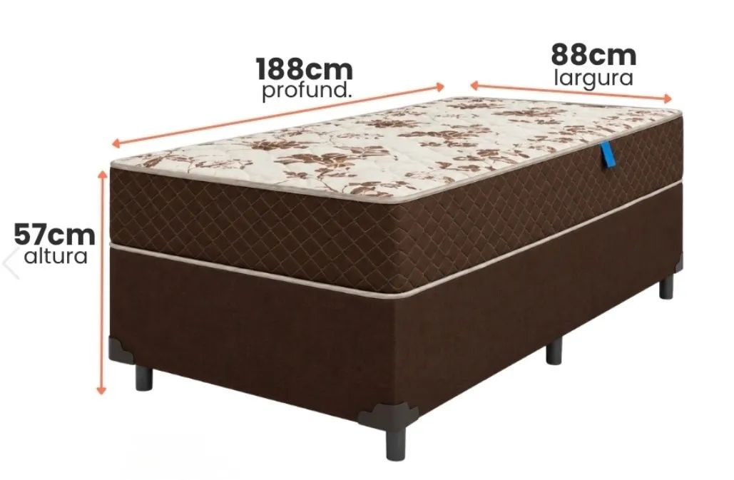 Vendo Cama Box Marquês e Colchão de Solteiro Umaflex - Foto 4