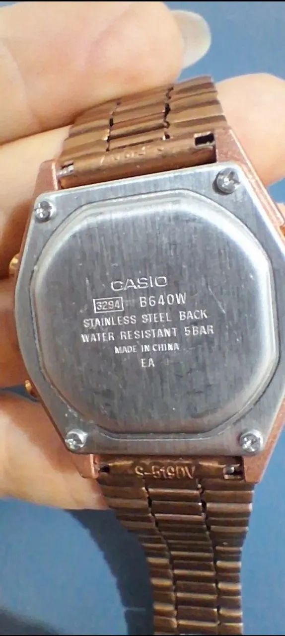 Relógio Casio rose gold - Foto 3