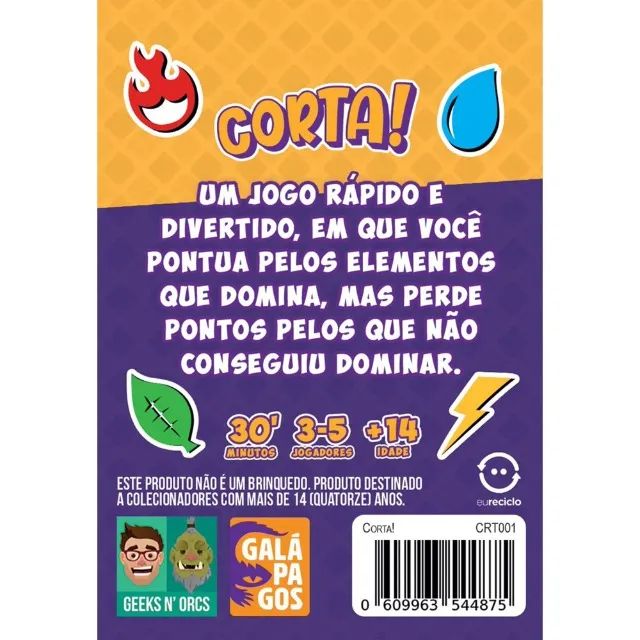 Corta! - Jogo de Tabuleiro - Board Game - Card Game - Jogo de Cartas - Foto 4