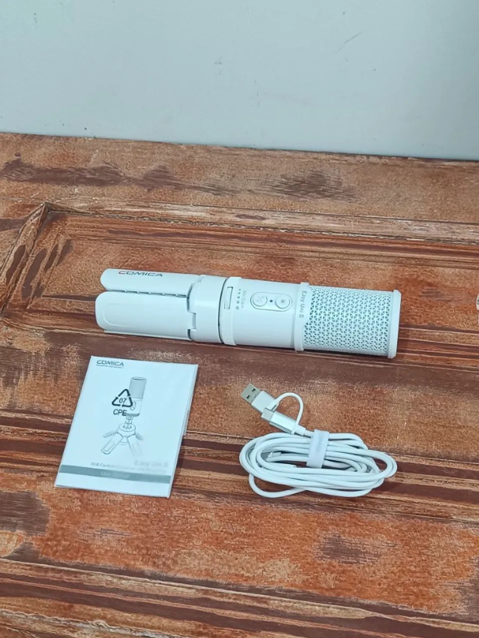 Microfone Condensador Comica Ejoy Uni S Branco - Foto 4