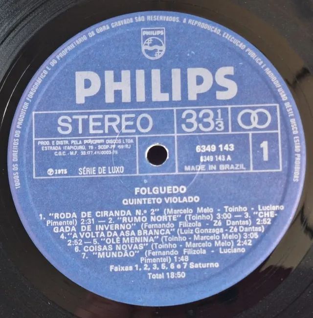Vinil LP Quinteto Violado Folguedo - Foto 3
